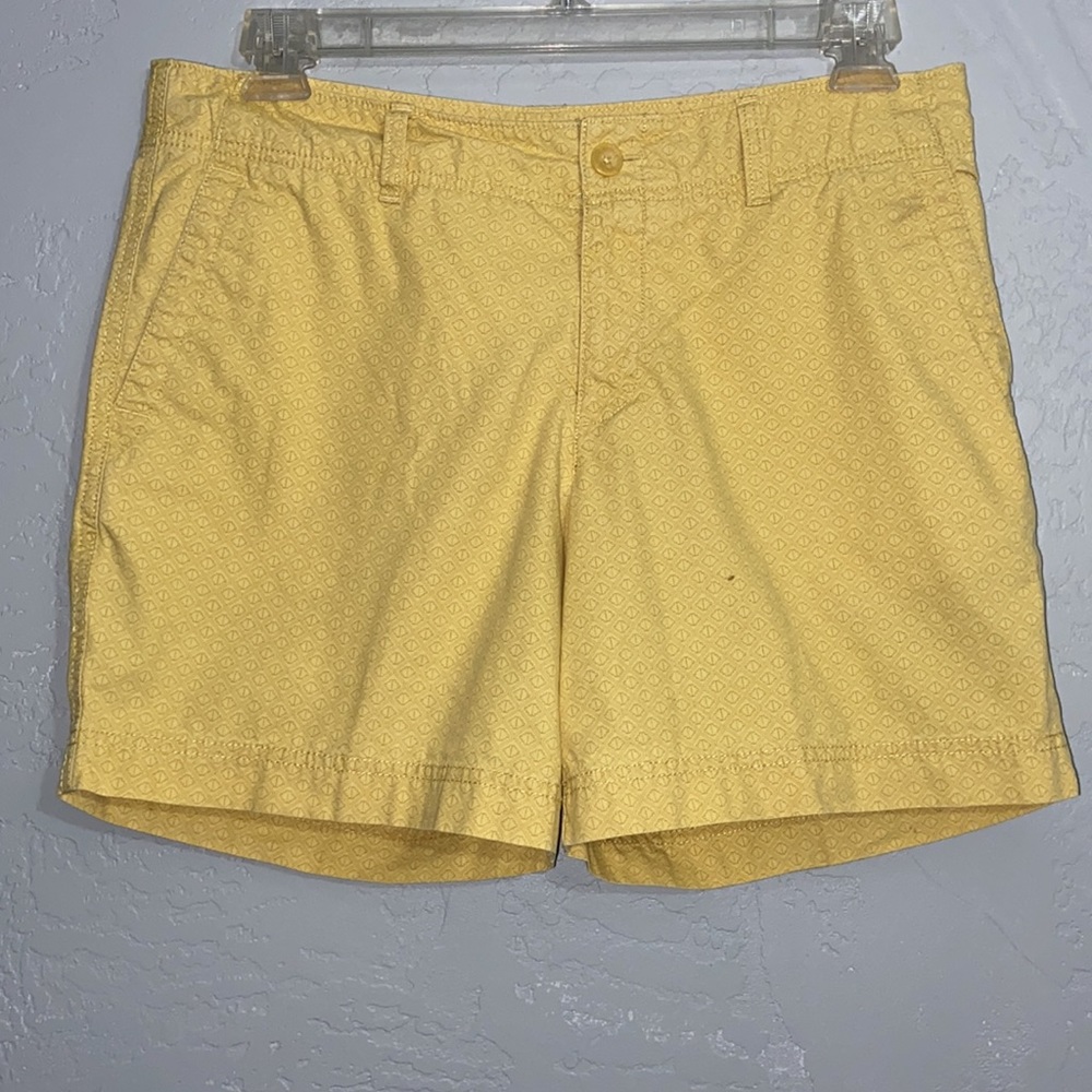 Eddie Bauer Cotton Shorts Slanted Front / Button Back Pockets Size 10 WPL9647